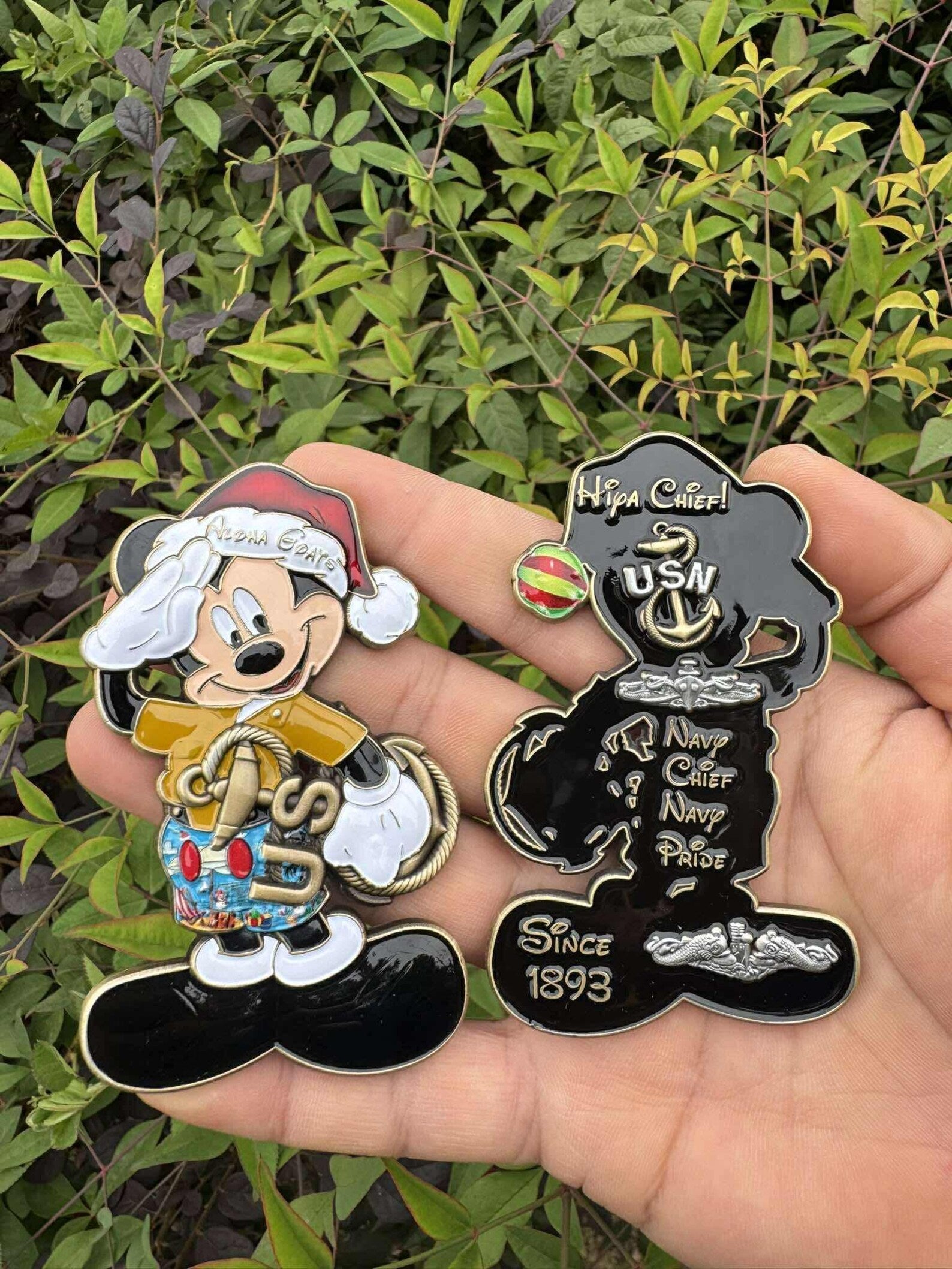 Hawaiian Mickey Challenge Coin