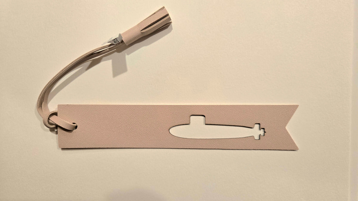 The Sisterly Shop Submarine Leather Bookmark