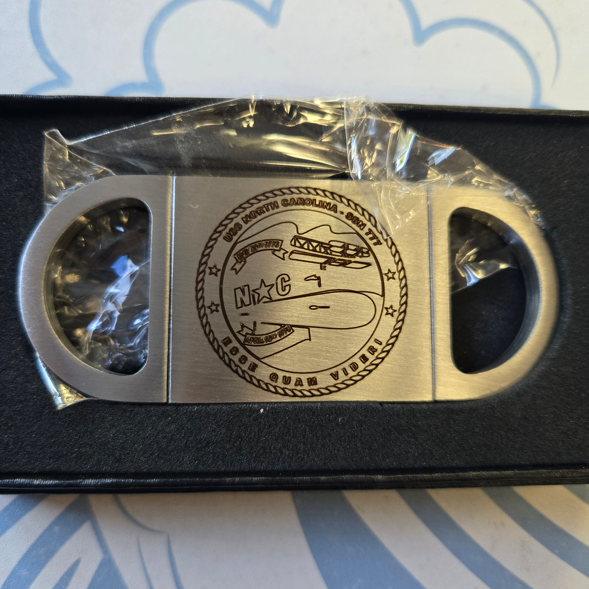 Engraved Metal Cigar Cutter