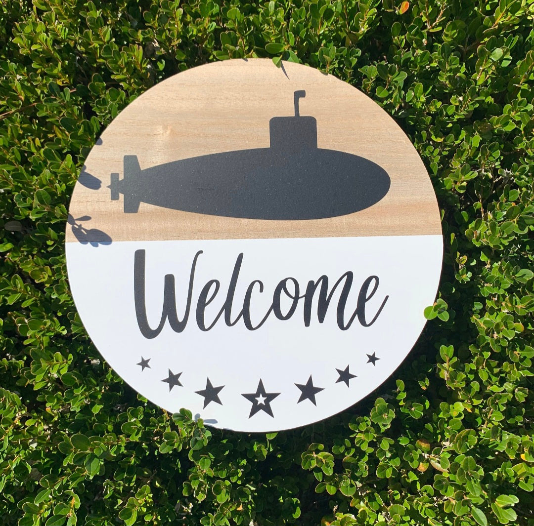 Submarine Welcome Door Sign
