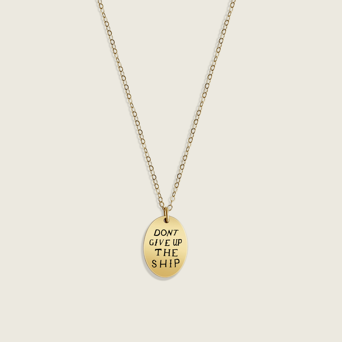 The Dainty Forces Co. Don't Give Up the Ship Necklace