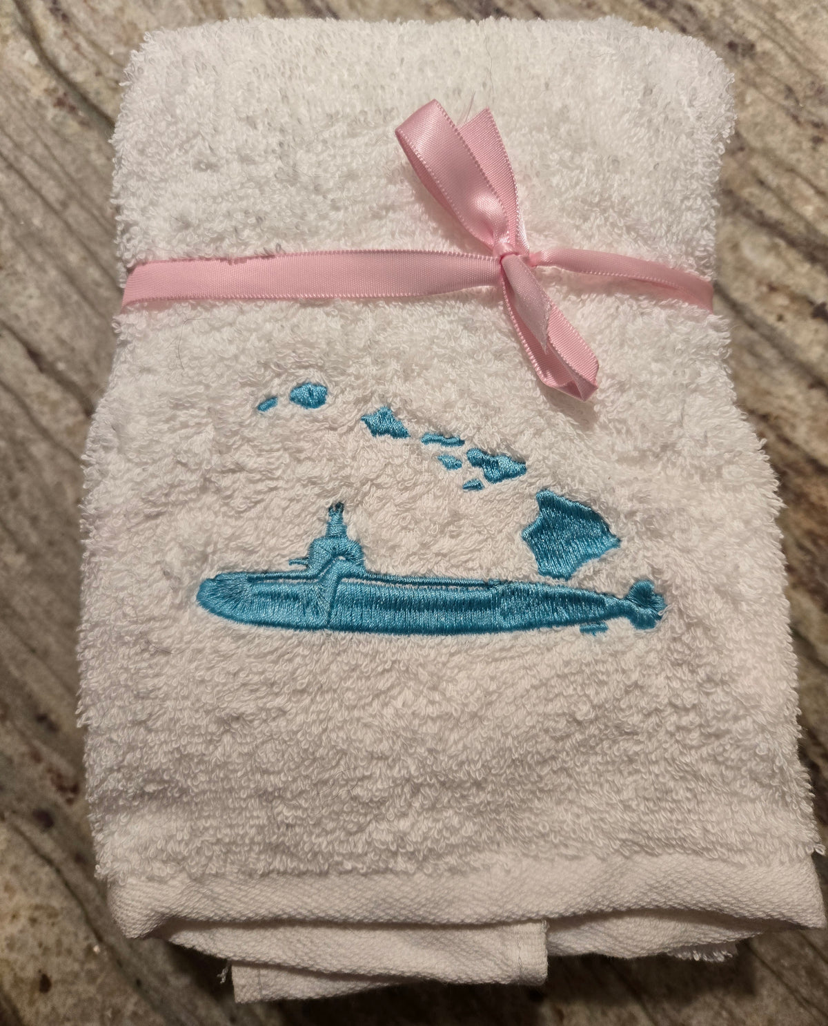 Salty Stitch Embroidered Hand Towel Set