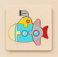 TibaToes Wooden Submarine Puzzle