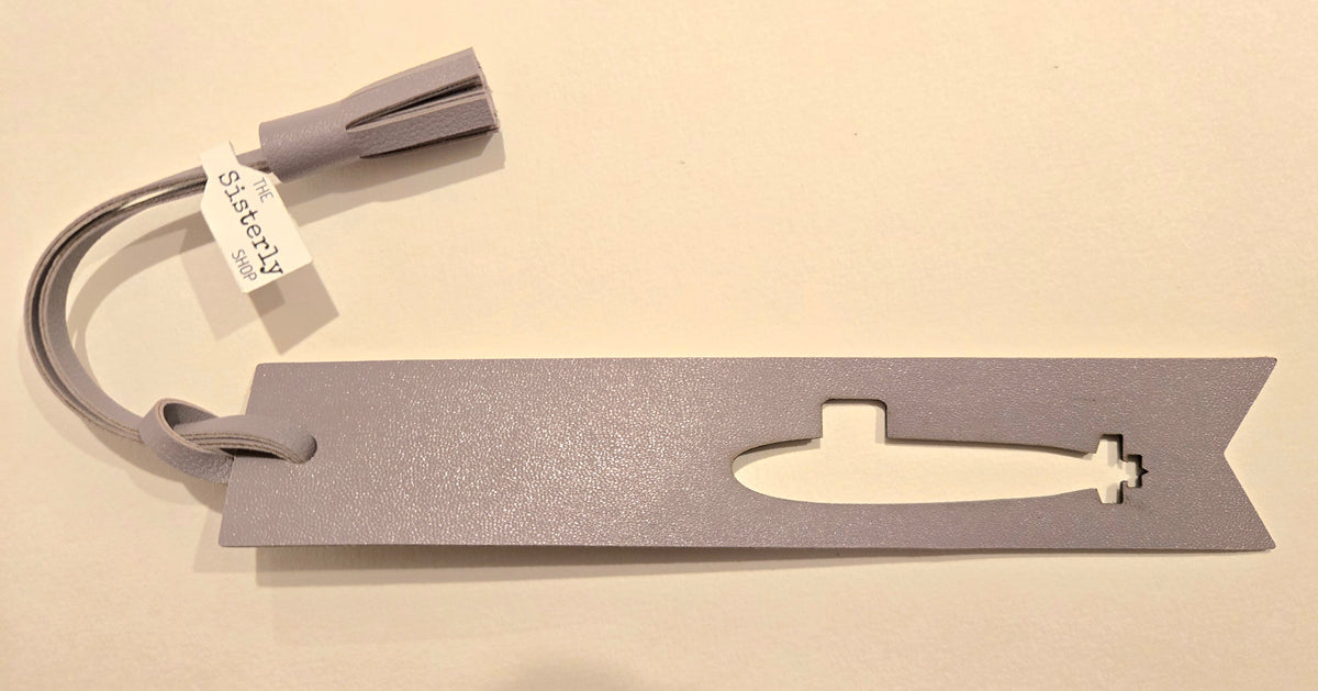 The Sisterly Shop Submarine Leather Bookmark
