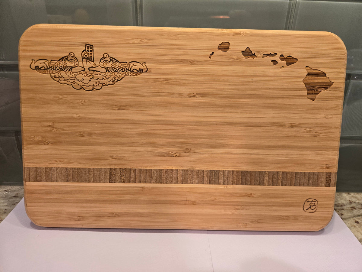 Dolphins & Hawaiian Islands Cutting Board