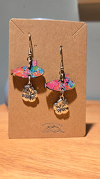 Dolphins Off the Bow Submarine Dangle Earrings
