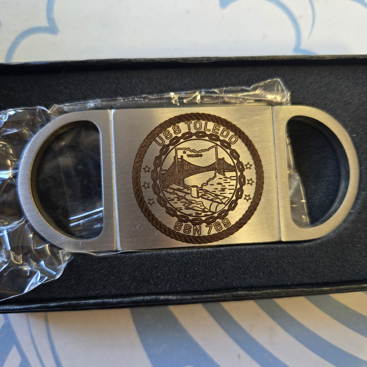 Engraved Metal Cigar Cutter