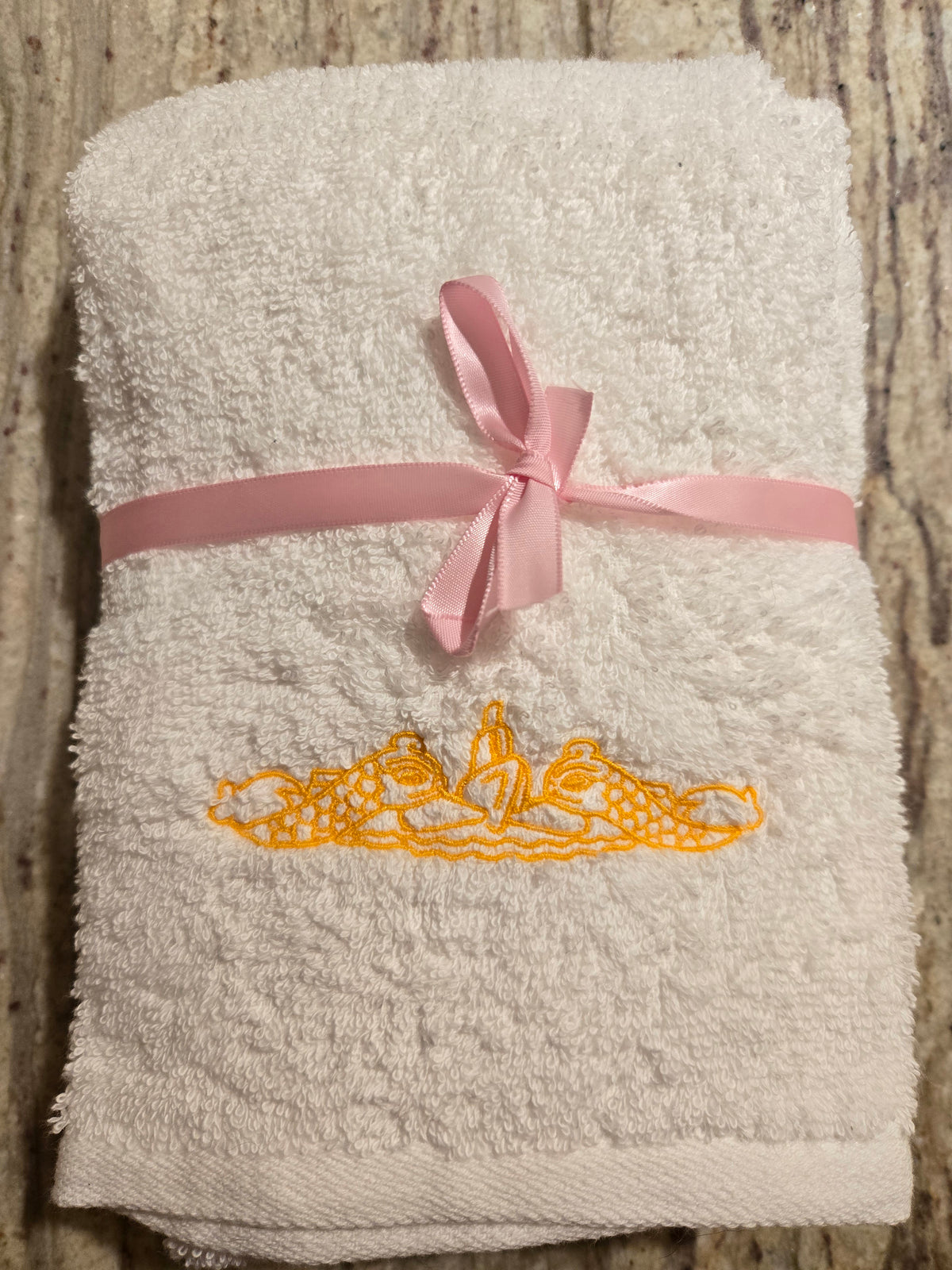Salty Stitch Embroidered Hand Towel Set