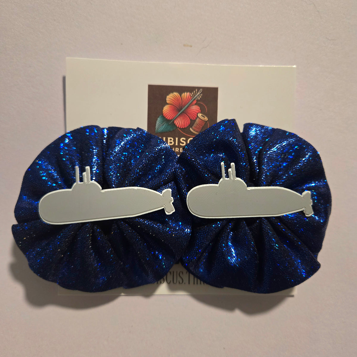 Hibiscus Threads Navy Sparkle Hair Accessory Collection