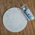 Paint Your Own Submarine Welcome Home Door Sign
