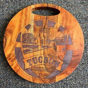 Inlay Cutting Board - USS Tucson