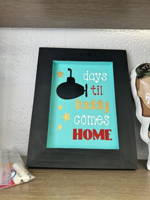 Count Down Chalkboard Sign - Daddy