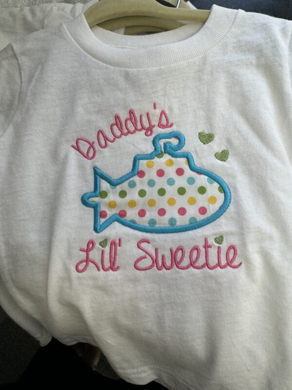 Children’s Embroidered T-shirts - Daddy's Lil' Sweetie - 18 mos