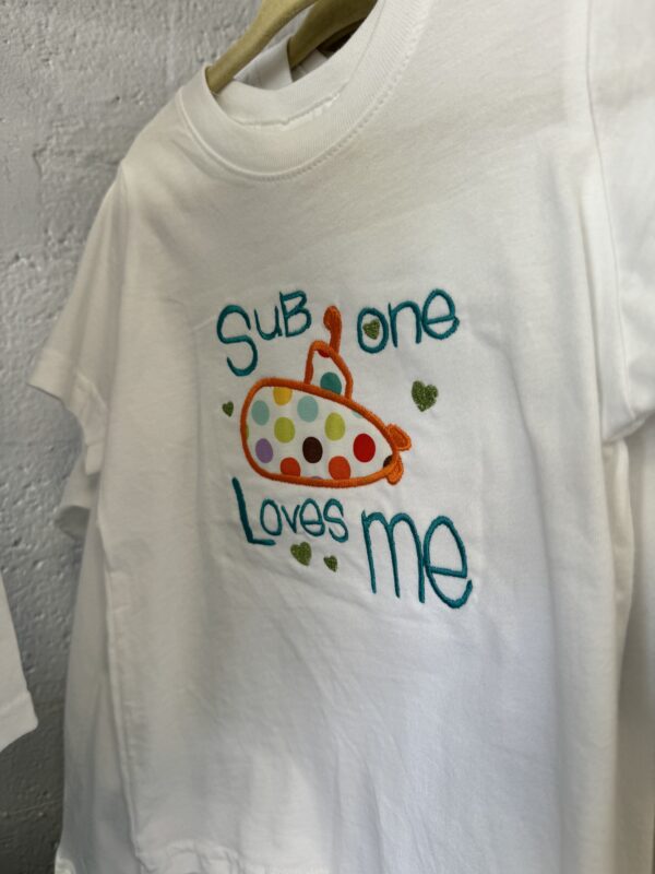 Children’s Embroidered T-shirts - Sub One Loves Me - Ch 2