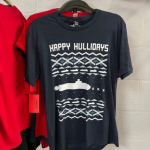 Happy Hullidays T-Shirt - Navy, Small