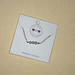 Petite Pearl Necklace - Gold