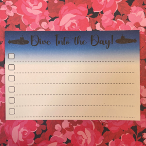 Dive Into The Day Notepad