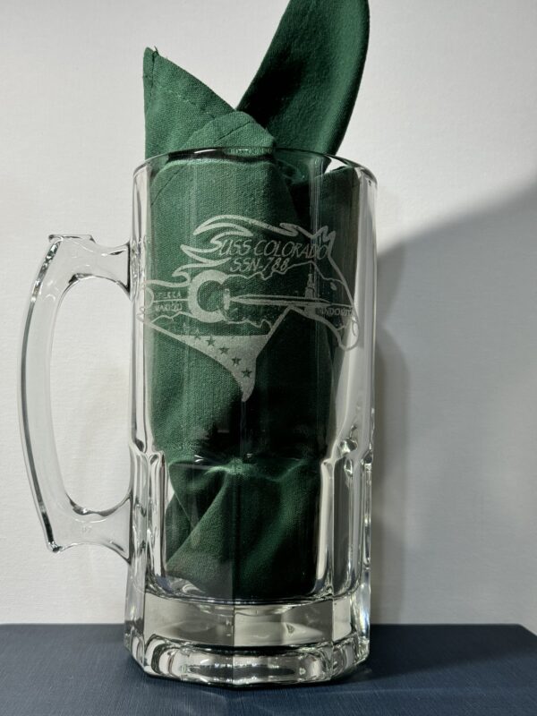 34oz Beer Mug - USS Colorado (SSN-788)