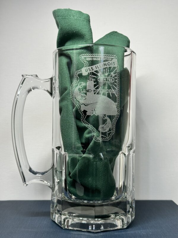 34oz Beer Mug - USS Illinois (SSN-786)