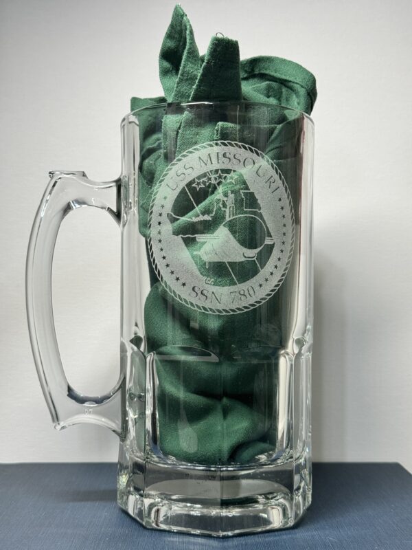 34oz Beer Mug - USS Missouri (SSN-780)