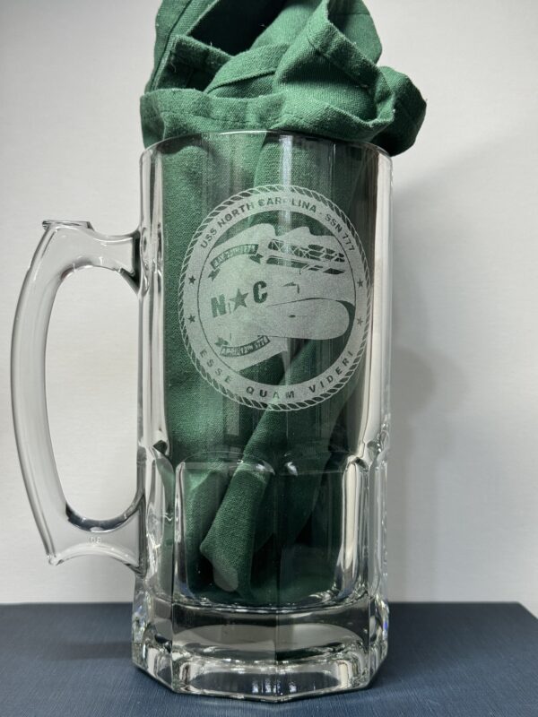 34oz Beer Mug - USS North Carolina (SSN-777)