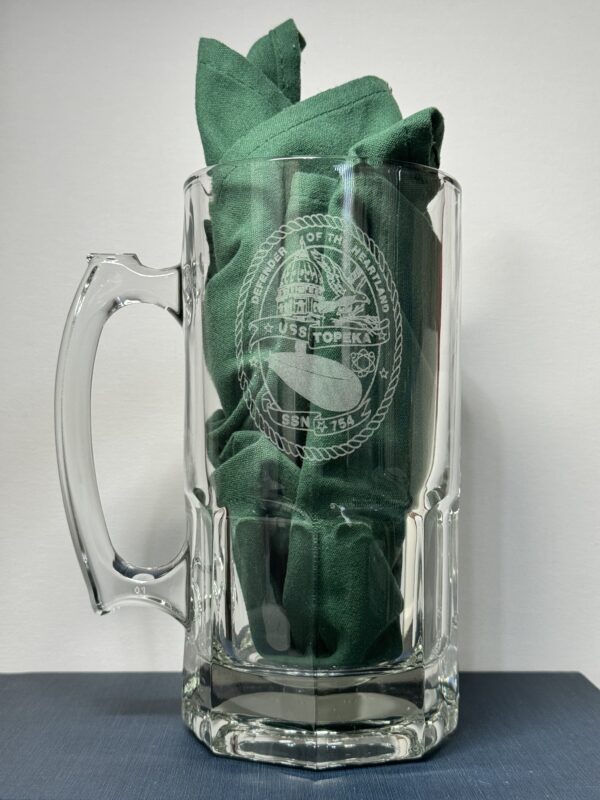 34oz Beer Mug - USS Topeka (SSN-754)