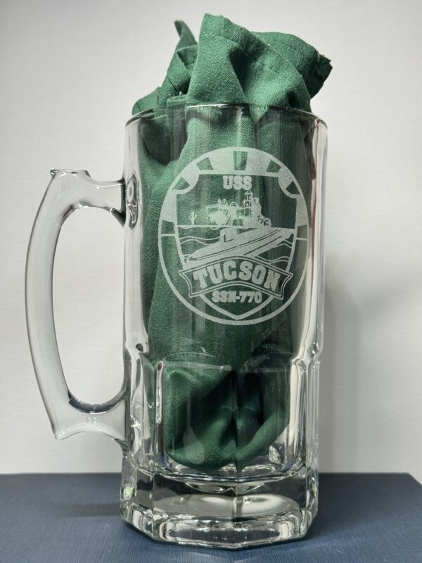 34oz Beer Mug - USS Tucson (SSN-770)