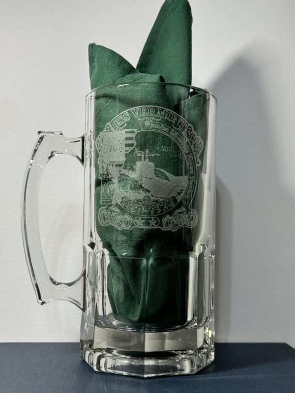 34oz Beer Mug - USS Vermont (SSN-792)