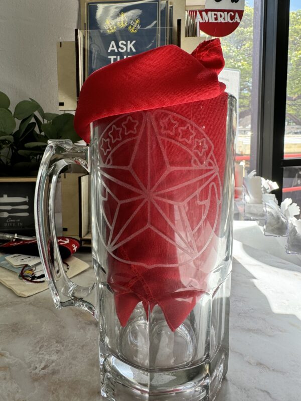 34oz Beer Mug w: handle + etching - Command at Sea