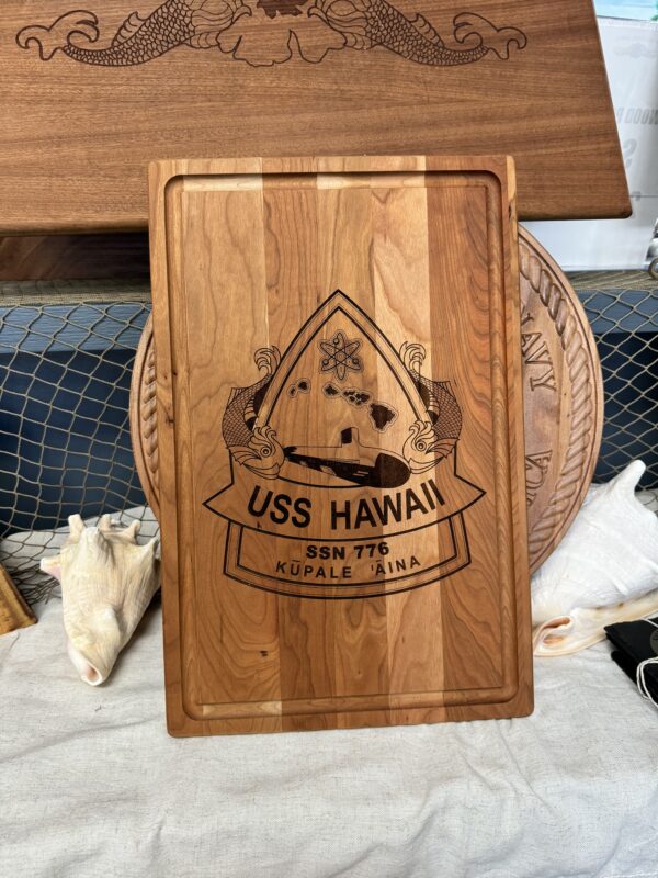 Command Cutting Board - USS Hawaii (11x17)