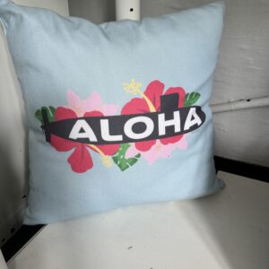 Modern Rosie Throw Pillow - Aloha