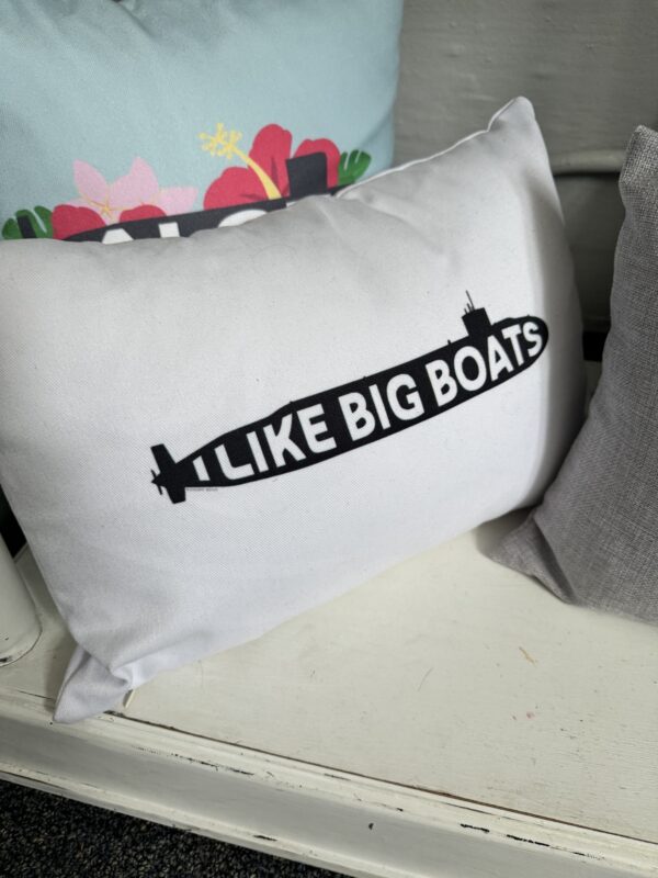 Modern Rosie Throw Pillow - I like big boats