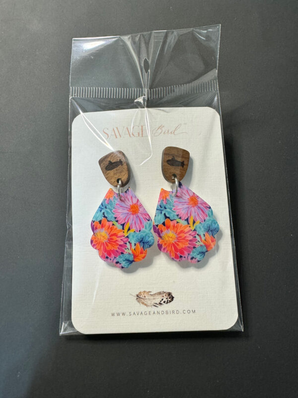 Submarine Floral Earrings