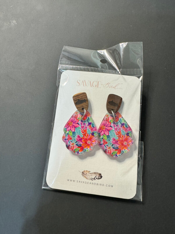 Submarine Floral Earrings