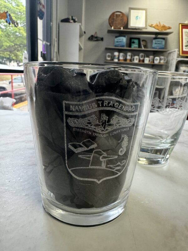 Whiskey Glass with Etching - NSTCP