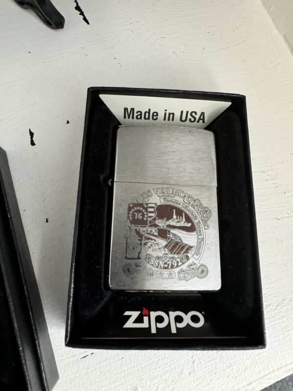 Zippo Lighter w/ Dolphins - USS Vermont