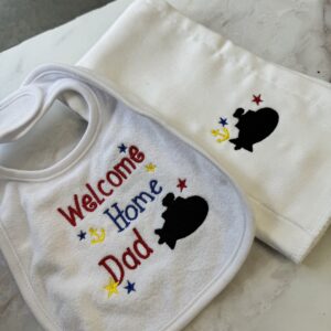 Bib & Burp Cloth Set