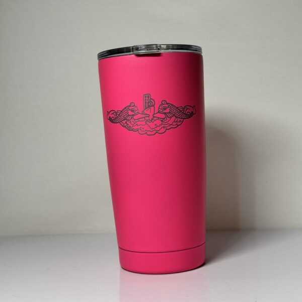 20oz Insulated Coffee Tumbler - dolphins (pink)