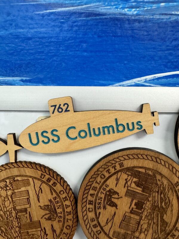 Command Magnet (Submarine Shaped) - USS Columbus