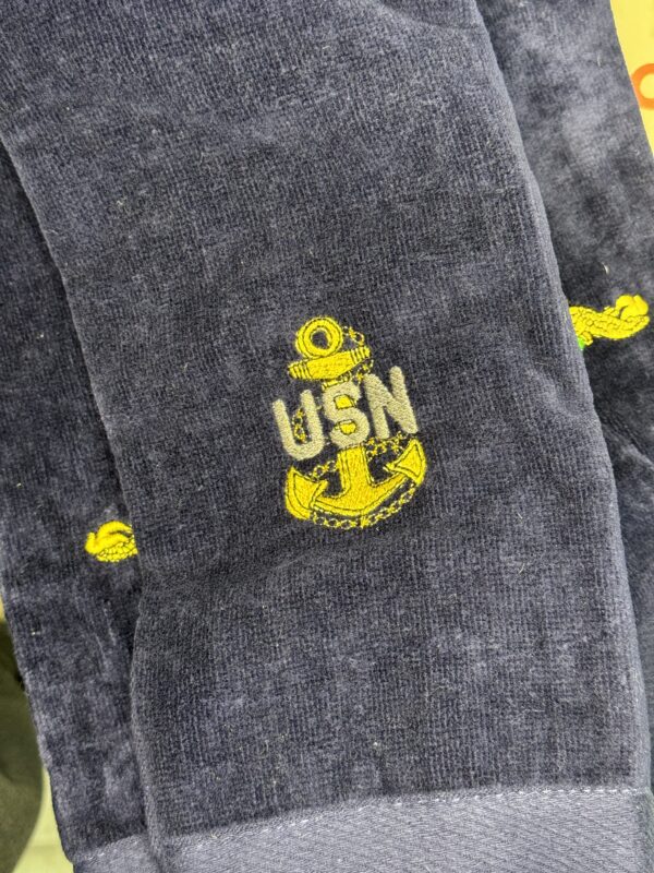 Navy Golf Towel - CPO Anchor