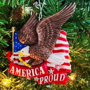 America Proud/American Hero Eagle Resin Ornament