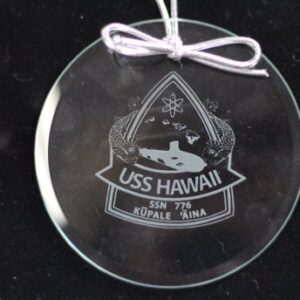 Kusak Crystal Ornament - USS Hawaii (SSN-776)