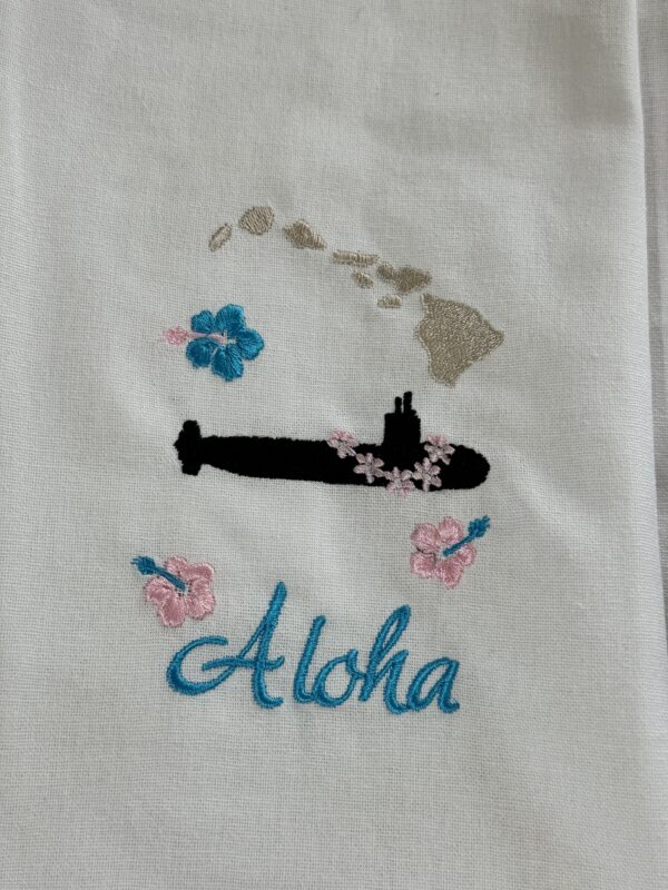 Sub Kitchen Towel - Aloha with HI Islands and sub