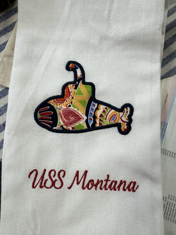 Sub Kitchen Towel - USS Montana