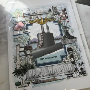 Submarine Service Homeport Print - USS Mississippi (officer)