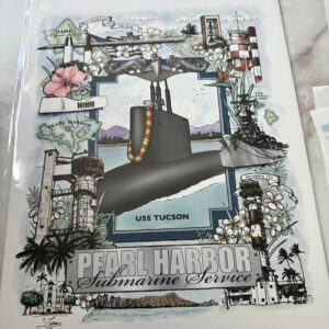 Submarine Service Homeport Print - USS Tucson (enlisted)