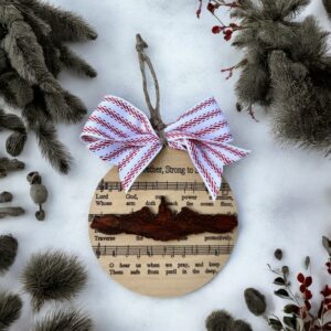 Blooming Possibilities Ornament - Navy Hymn