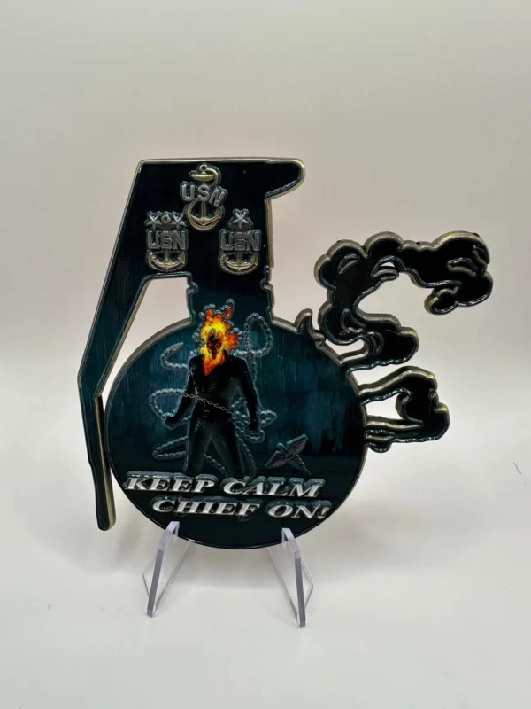 O-Hollow-Chief Pumpkin Challenge Coin (back)