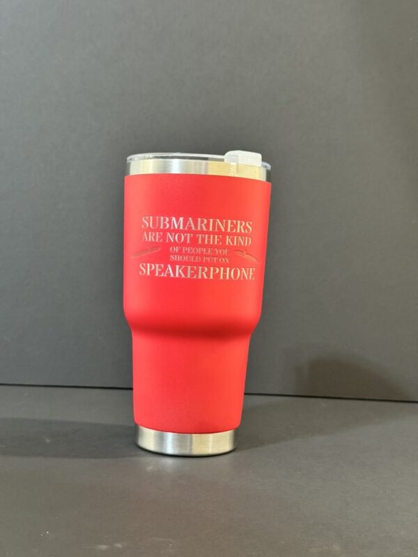 30oz Tumbler - speakerphone (red)