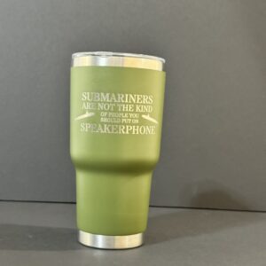 30oz Tumbler - speakerphone (green)